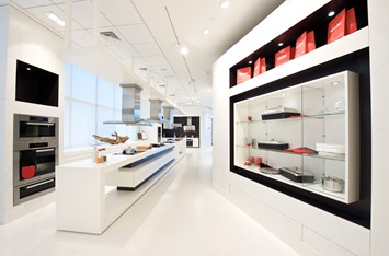 Mondéco Crystal Gives Miele Gallery a Crisp Finish